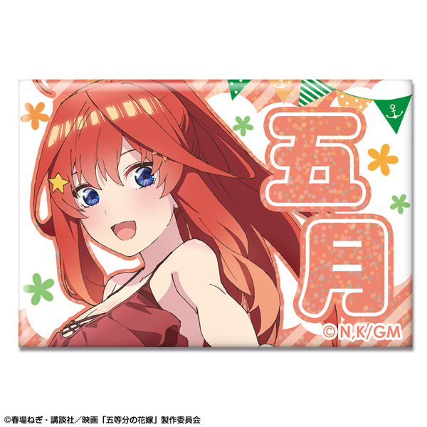 『五等分の花嫁』ホログラム缶バッジ 水着Ver. デザイン05(中野五月)【202407再販】